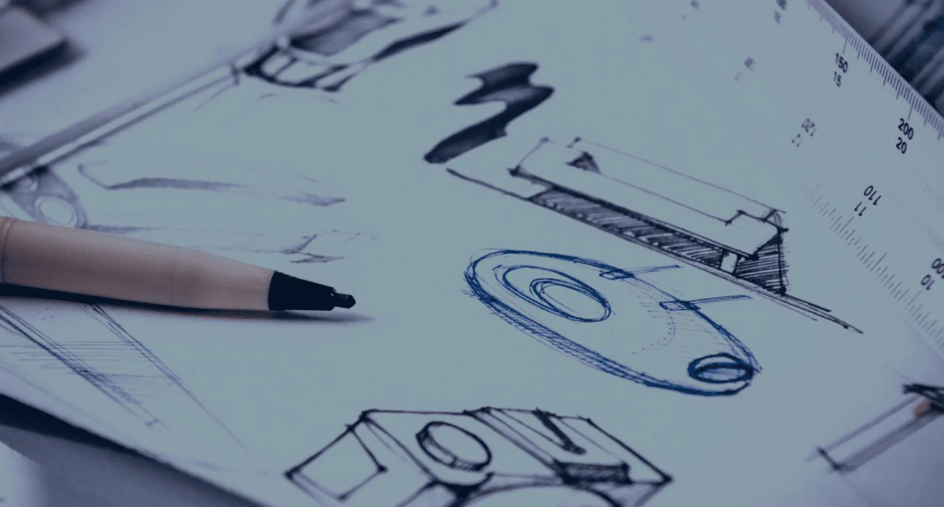 Papel de parede meio apagado com lápis e desenhos